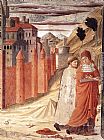 Departure Canvas Paintings - The Departure of St Jerome from Antioch